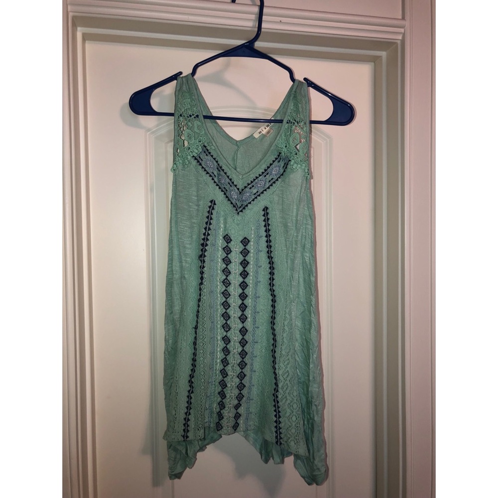 Miami Green Flowy Tank